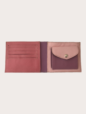 tegnebog læder lyserød
